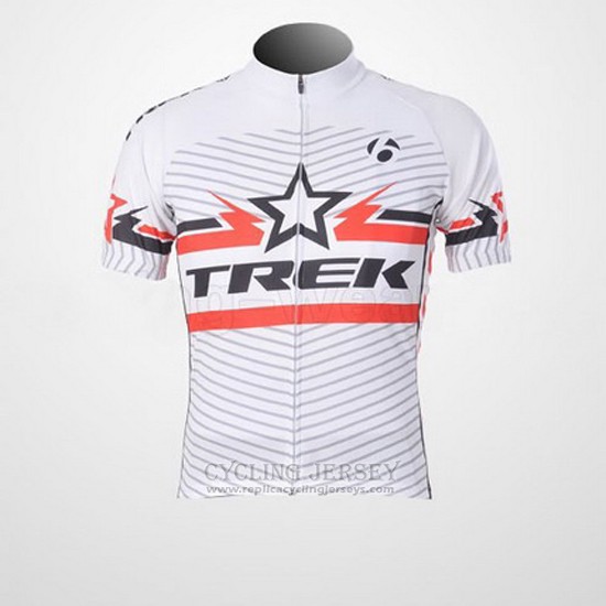 2011 Cycling Jersey Trek White Short Sleeve and Bib Short